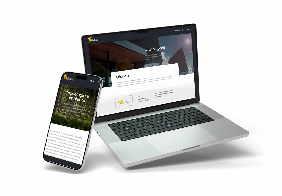 Creazione sito web azienda Sifar Placcati